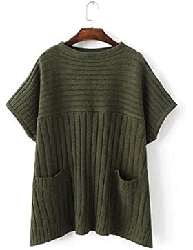 Fablcrew pullover a maglia maglione oversize top Five maniche cloak-style taglia unica verde