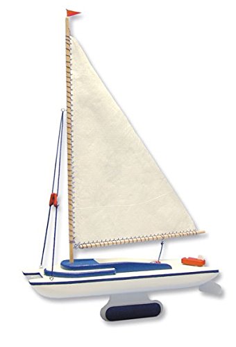 Preisvergleich Produktbild matches21 Segelboot Katamaran Segel Boot als Holz Bausatz f. Kinder Werkset Bastelset ab 13 Jahren