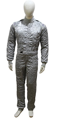 Rynz Collection New Shiny Adulto Karting/Race/Rally One Piece Tuta in Policotone - 5 Colori - Tutte Le Taglie (TM), Grey, XL