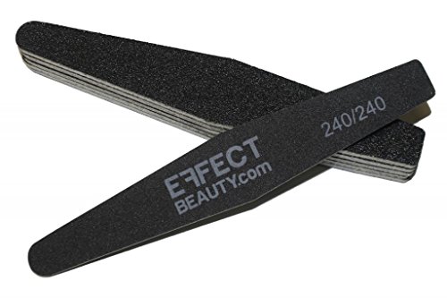 Effect Beauty Black Angle Nail File - Grit 240/240 - Pack of 3