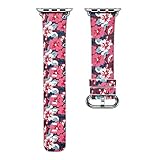 happy event Leder Ersatz Armbanduhrband für Apple iwatch Smart Watch 40mm (B)