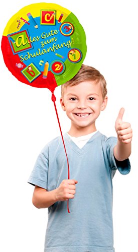 Folienballon Luftballon Schulanfang Deko – 43cm Durchmesser - 2