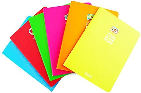 Journals Diary Classic Writing Notebook Paper Multicolor Lined Pages Soft Copy 40 Pages Pack of 5
