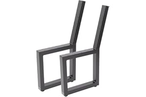 ‎BENTATEC Bankgestell Sitzbank Bank Stuhl Esstisch Sitzecke Metall DIY Gestell Gartenbank (2er-Set, Schwarz matt RAL 9005)