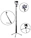 Produktbild Supremery SupPole Q3 Erweiterbarer Selfie Stick Pole Selfiestange Stativ / Einbeinstativ + Dreibein Standfuß für GoPro Hero 5/4/3+/3/2/1 hd Kameras & Kompaktkameras mit 1/4" Gewindebohrung & Smartphones, mit Handy-Halter + GoPro Stativgewinde Adapter + Schraube + Handschlaufe
