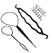 SENECIOTM Topsy Tail, Spiral Pins & Plastic Magic Bun Maker Combo Pack Hair Accessory Set RS.269.00