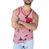 Camisetas Hombre Riou Camisas sin Mangas de Verano con Cuello Redondo...