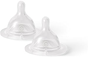 MAM Sauger mit extra langsamem Durchfluss, Größe 0, geeignet für Neugeborene, SkinSoft Silikonsauger für Babyflaschen, passend für alle MAM Flaschen, Baby Essentials, 2 Stück