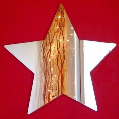 10 x Sterne Spiegel - 5 x 5 cm