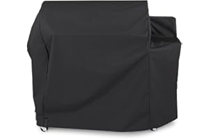 Blackhoso 165,1 cm Grillabdeckung Abdeckung für Weber SmokeFire EPX6 Holzbefeuerter Pelletgrill, Outdoor Heavy Duty Wasserdichte Grillabdeckung Zubehör für Weber 36 Zoll Smoke Firewood Pellet Grill