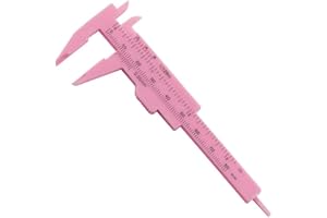 ARMYJY 20 unidades, 0-80 mm, herramienta de medición de calibre Vernier deslizante de plástico, regla de doble escala
