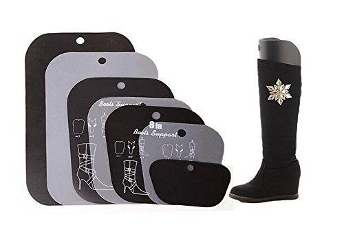 Preisvergleich Produktbild Multifunktions Kunststoff Knie Hohe Schuhe Lange Oberschenkel Kofferraum Unterstützung Ständer Aufhänger Halterung multi-size kurz dicker Stiefel, hoch, Shaper Baum fügt für Frauen Lady Mädchen, farblos, 10" height