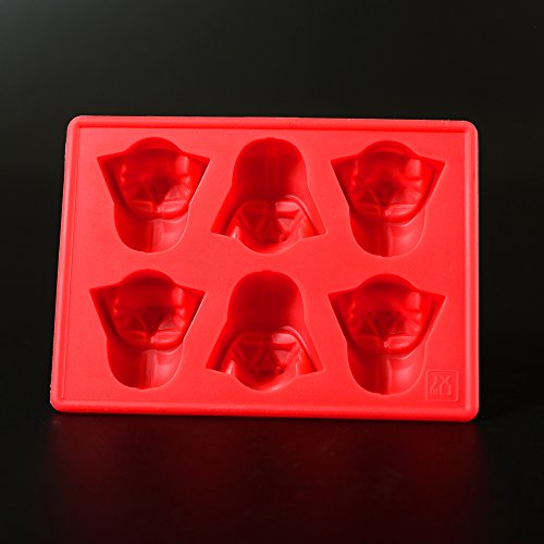 Eiswürfelform, Family Care Silikon Gussform Cartoon Eiswürfel Schokolade Silikonform, Ideal für Schokolade, Süßigkeiten, Götterspeise, Rot - 3