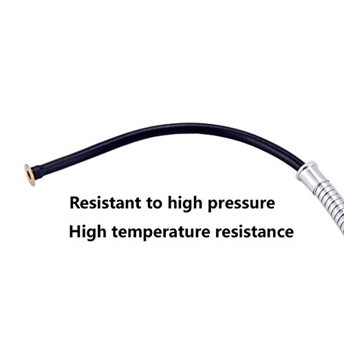 PHOEWON Toilette Bad Bidet Set SUS304 Rostfrei Edelstahl Duschkopf / Bidet Handbrause mit 1.5M Lange Bidet Schlauch und Klammer Halter, Shattaf Bidet Douche Spray Set – Helles Silber - 5