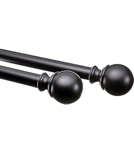 Yeabett Gordijnroede, uittrekbaar, 22 mm, schroefstangset met in hoogte verstelbare dragers, sterk, roestvrij voor woonkamer, slaapkamer, keuken, badkamer, 80-194 cm (wit