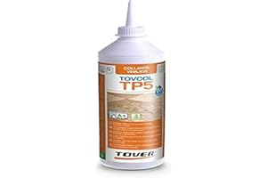 Tover, Tovcol TP5, Collante Vinilico per Legno, Rapidità di Presa e Trasparenza, Parquet Flottante e Laminato, Resistente All'Acqua, Formato da 500ml