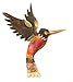 Produktbild Kolibri mehrfarbig Wandhaken, 15 cm hoch, fair trade, handgefertigt, Kupfer und Zinn Tumi in Mexiko