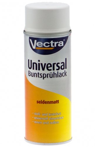 Vectra 6282 Universal Buntsprühlack Cremeweiß RAL 9001 Seidenmatt 400ml UN1950 (WH29)