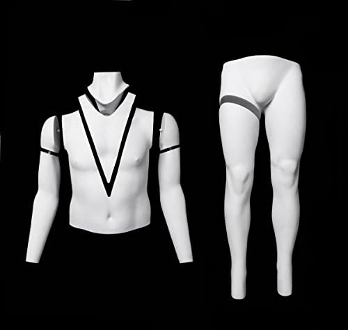 Qubeat Window mannequin Male Matt White Ghost with removable neckline perfect for product photography XL chubby