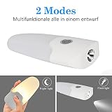 Emotionlite Mehrzweck LED Nachtlicht mit Bewegungssensor und Dämmerungssensor Tragbare Taschenlampe Notlicht PIR Bewegungserkennung Lichtsensor Schaltersteuerung Warmesweißes 2700K - 3
