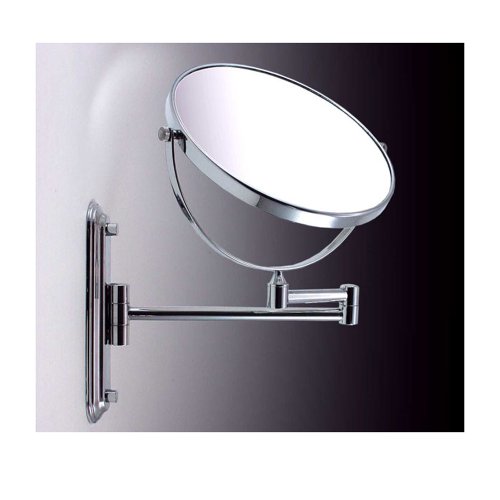 Luxus Kosmetikspiegel Schminkspiegel Wandspiegel mit Wandhalterung verchromt +3Fach