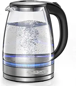 LEMISH Cordless Electric Kettle with Auto Shut Off Multipurpose BPA Free 100% Stainless Steel Electric Cattle with Handle Hot Water Tea Coffee Maker Water Boiler, Boiling Milk (0105 , 2 L , 1500W)