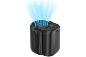 Peelanmall Taillen Clip Ventilator, Tragbarer Mini Ventilator mit Clip, Wiederaufladbarer Akku Waist Fan, 3 Geschwindigkeiten USB Ventilator, Kompakter Freihändiger Ventila für Arbeiten Reisen Camping