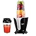 Produktbild IKICH-1000W Standmixer Smoothie Maker Mini Mixer High-Speed-Handmixer 18000 U/min, 2 BPA-freie Tritan-Becher (900ml + 500ml) Inklusive 6 Scharfe Klingen Leicht zu Reinigen