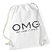 Produktbild OMG - No One Cares Gymsack White Certified Freak