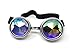 Produktbild Ultra Silber mit Kaleidoskop Linsen Steampunk Brille Gläsern Cyber Viktorianischer Punk Schweißen Cosplay Goth Round Niet Vintage Rave Neuhei