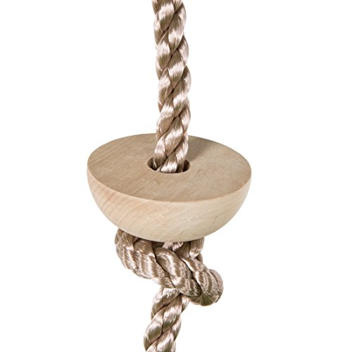 Ultrakidz Kletterseil mit 3 Holz-Elementen als Kletterhilfe
