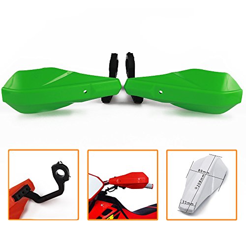 AnXin Handguards 22mm and 28mm Hand Brush Guards Protector For Motorcycle Dirt Bike Motocross KX65 KX85 KX125 KX250 KX500 (Green)