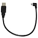 Produktbild USB A Stecker auf Mini B 5 polig Links gewinkelt Stecker Adapter Kabel
