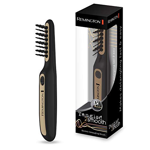 Preisvergleich Produktbild Remington DT7435 Haarentwirrbürste Tangled2Smooth, elektrische Tangle Haarbürste, oszillierende Borsten für ein schnelles und einfaches Entwirren, für trockenes und feuchtes Haar geeignet, schwarz