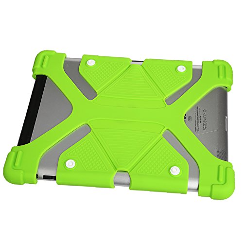 NEWSTYLE 8,9-10,5 Zoll Universal Tablet Ständer Halterung Hülle Ultra Slim Flexible Silikon Schutzhülle – Grün - 6