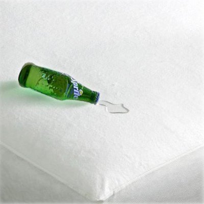 White Single Bed Luxury Terry Towelling Waterproof Mattress Protector Cover,Anti-allergy , Anti-microbial, Allergy and Stain free