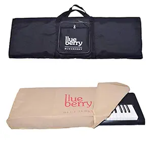 Blueberry KB40 Padded Keyboard Bag & Dust Cover Compatible with Yahama PSR F-51 Keyboard(BLACK)