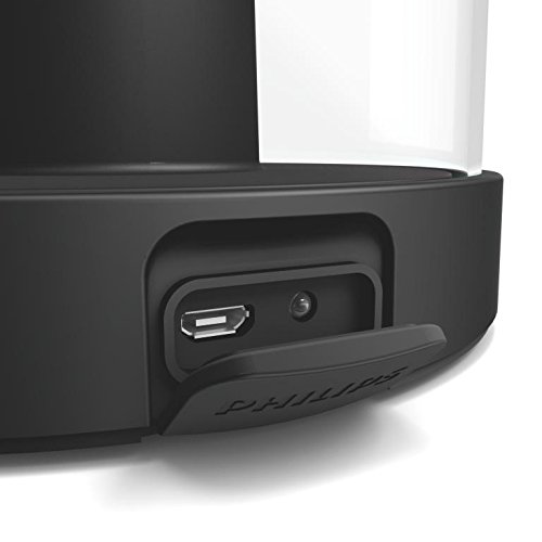 Philips myGarden LED Laterne Abelia, warmweißes Licht, dimmbar, inkl. USB Anschluss, schwarz, für Balkon und Terrasse - 3