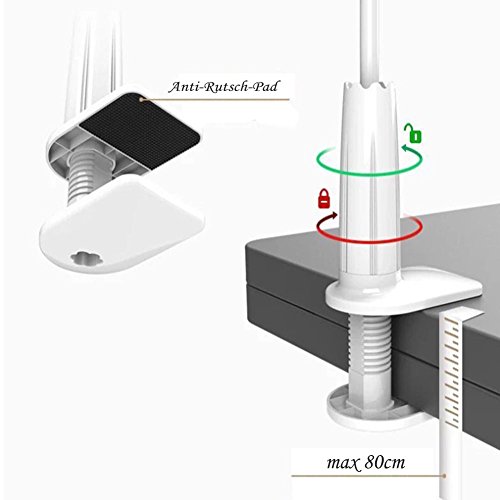 GBOAT Smartphone Handyhalter 360°Drehen Schwanenhals Halterung Universal Desktop Ständer Bracket(weiß) - 2