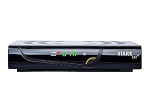 3JCUT Receptor de satélite Digital Viark Sat 4K 4K UHD DVB-S2X Multistream H.265 4000MIPS 1.0GHz 60fps 10bit 3D, con LAN, Antena USB WiFi y Lector de Tarjetas AC