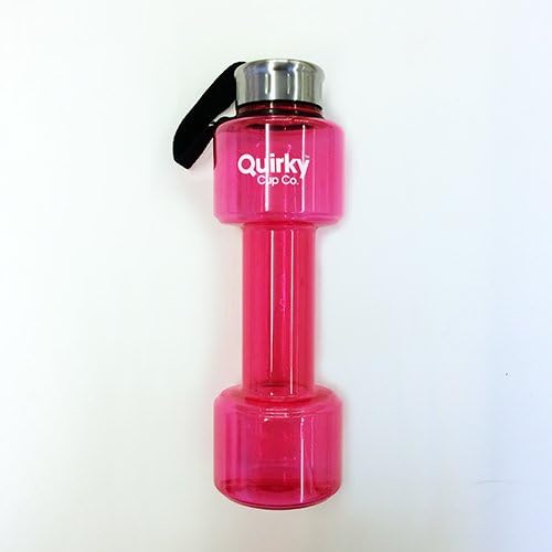 The Skinny Caffe Dumbbell Water Bottle, 750 ml, Pink
