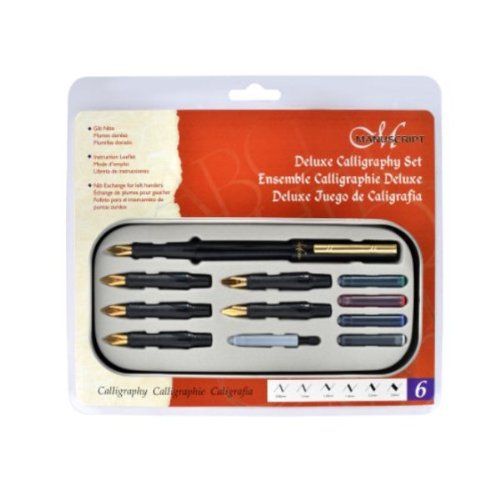 Manuscript Deluxe Kalligraphie-Set mit 6 Schreibfedern - 2
