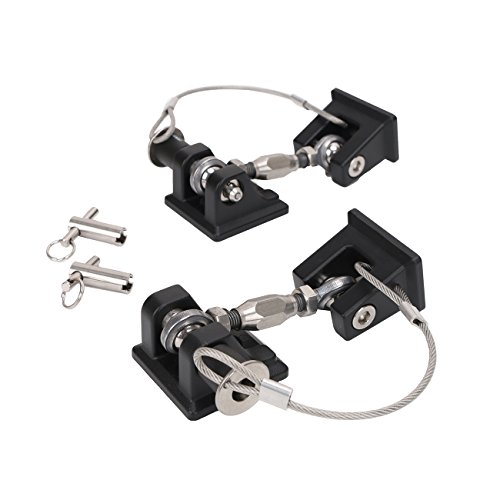 RONGZHI hotte loquets hotte Catch kit pour Jeep Wrangler JK 2007-2017 1 Paire (Noir)