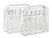 2 x HOLIDAY TRAVEL BOTTLES PACKS 10 x 100ML Clear Plastic Bottles + 2 Free Bags