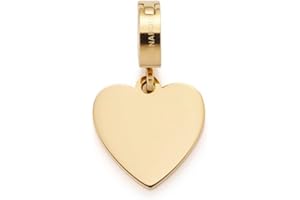 LEONARDO HOME Leonardo Jana Anhänger im Herz-Design aus Edelstahl in der Farbe Gold, Auf beiden Seiten Gravierbar, 019581
