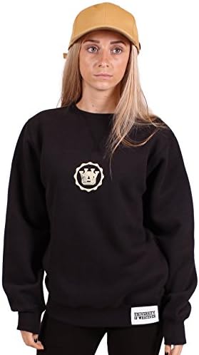University of Whatever UOW 1st Class Women's Crewneck Sweater - Black UK 10-12