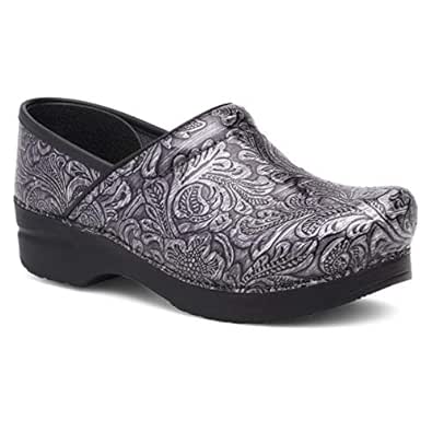 dansko grey tooled patent