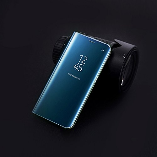 Funda Samsung S8 Plus Clear View Standing Cover  Aursen Carcasa Case para Samsung Galaxy S8 Plus  color azul