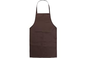 BE-TOOL Delantal de chefs, unisex, duradero, cómodo, con bolsillo frontal, lavable, para cocinar, hornear, cocina, restaurante, manualidades