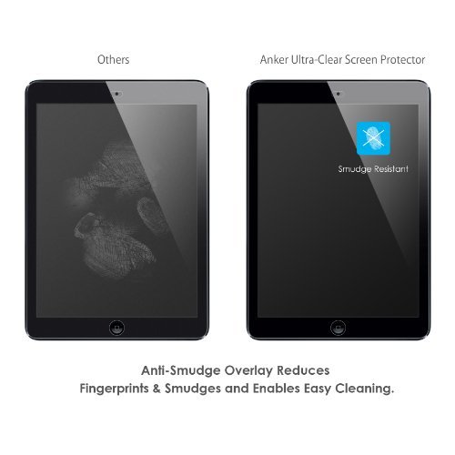 [2-Pack] Anker Clear Schutzfolie für iPad Air 2 iPad Air iPad 5 / iPad Pro 9.7 / New iPad 9.7″ (2017) Displayschutz Screen Protector – Klar – High Definition (HD) – Schmutzresistent – Lebenslange Garantie - 3